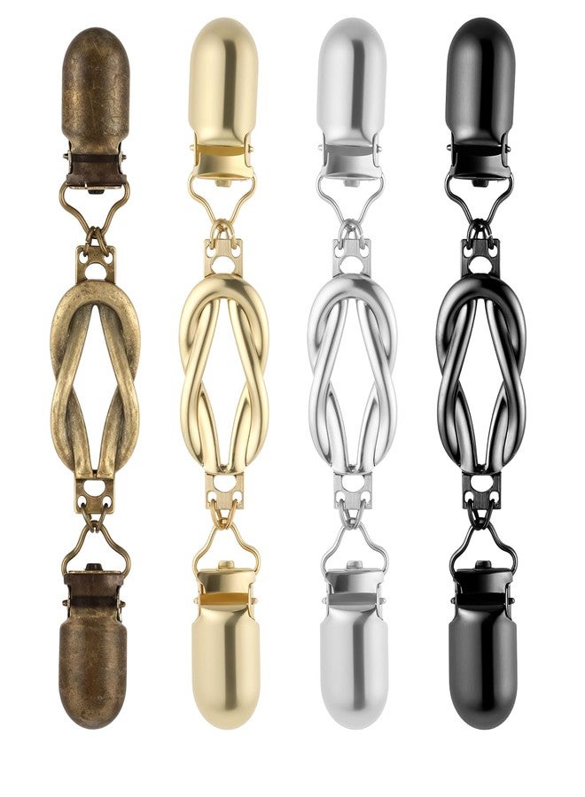 Josojoou Dress Clips Back Cinch 4Pcs Waist Cincher Clip Vintage Shirt Shawl Cardigan Collar Clips Metal Clothes Clips To Tighten for Women Clothing - Image 1